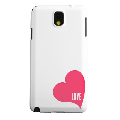 Geeks Designer Line (GDL) Samsung Galaxy Note 3 Matte Hard Back Cover - Love Heart