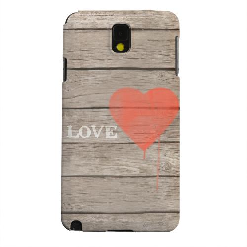Geeks Designer Line (GDL) Samsung Galaxy Note 3 Matte Hard Back Cover - Rustic Love Geeks Designer Line (GDL) Samsung Galaxy Note 3 Matte Hard Back Cover - Rustic Love