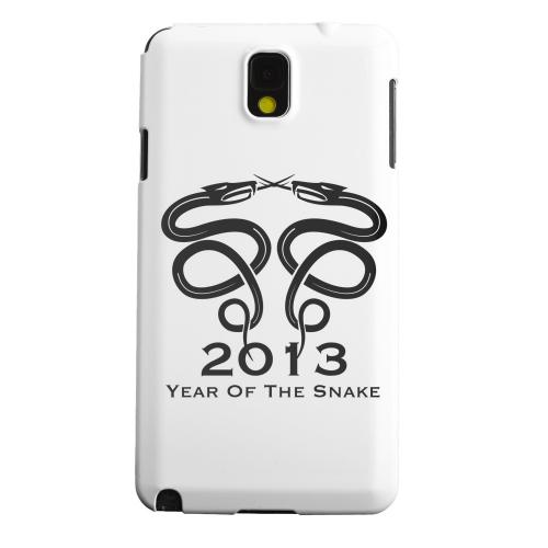 Geeks Designer Line (GDL) Samsung Galaxy Note 3 Matte Hard Back Cover - Dual Snake on White Geeks Designer Line (GDL) Samsung Galaxy Note 3 Matte Hard Back Cover - Dual Snake on White