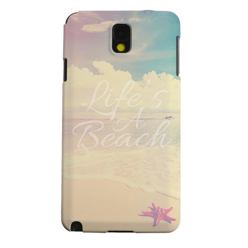 Geeks Designer Line (GDL) Samsung Galaxy Note 3 Matte Hard Back Cover - Life's A Beach