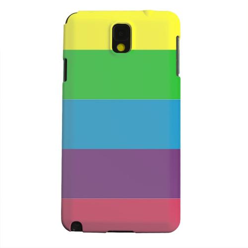 Geeks Designer Line (GDL) Samsung Galaxy Note 3 Matte Hard Back Cover - Rainbow Candy Stripes Geeks Designer Line (GDL) Samsung Galaxy Note 3 Matte Hard Back Cover - Rainbow Candy Stripes