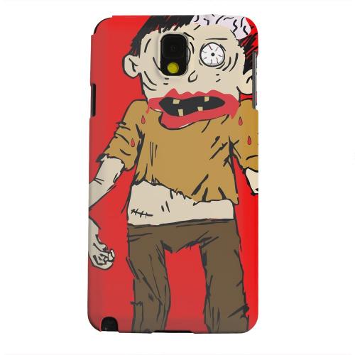 Geeks Designer Line (GDL) Samsung Galaxy Note 3 Matte Hard Back Cover - Zombie on Red