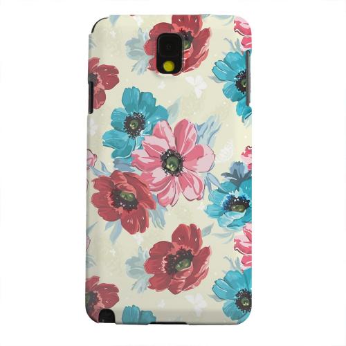 Geeks Designer Line (GDL) Samsung Galaxy Note 3 Matte Hard Back Cover - Blue/ Red Floral Geeks Designer Line (GDL) Samsung Galaxy Note 3 Matte Hard Back Cover - Blue/ Red Floral