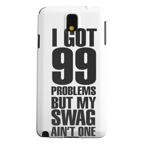 Geeks Designer Line (GDL) Samsung Galaxy Note 3 Matte Hard Back Cover - 99 Problems on White