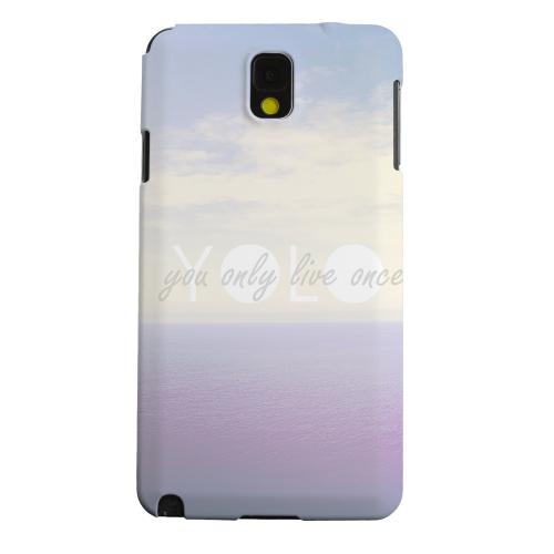 Geeks Designer Line (GDL) Samsung Galaxy Note 3 Matte Hard Back Cover - Filled YOLO