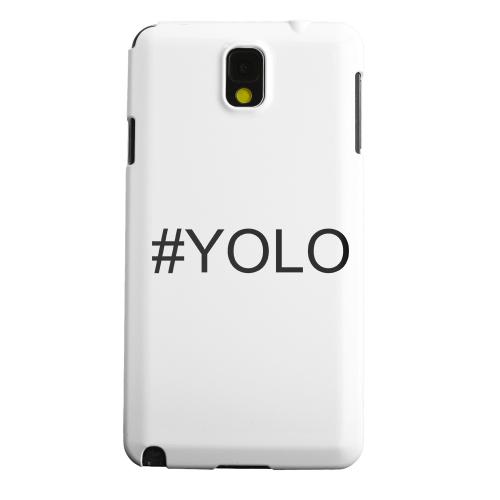 Geeks Designer Line (GDL) Samsung Galaxy Note 3 Matte Hard Back Cover - #YOLO
