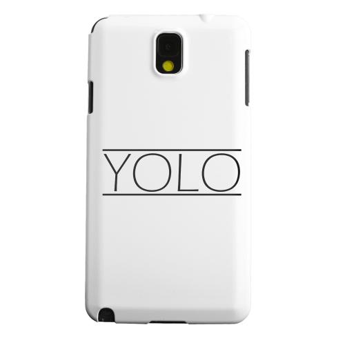 Geeks Designer Line (GDL) Samsung Galaxy Note 3 Matte Hard Back Cover - Modern YOLO
