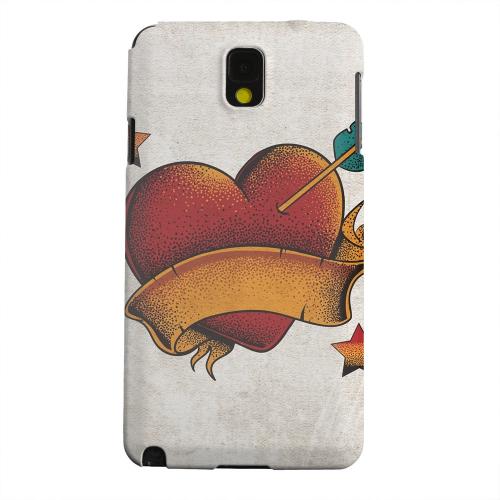 Geeks Designer Line (GDL) Samsung Galaxy Note 3 Matte Hard Back Cover - Arrow In The Heart
