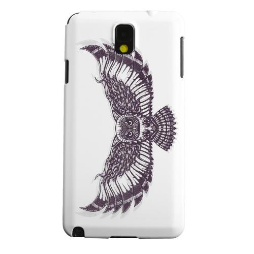 Geeks Designer Line (GDL) Samsung Galaxy Note 3 Matte Hard Back Cover - Flying Owl on White Geeks Designer Line (GDL) Samsung Galaxy Note 3 Matte Hard Back Cover - Flying Owl on White