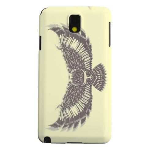 Geeks Designer Line (GDL) Samsung Galaxy Note 3 Matte Hard Back Cover - Flying Owl on Yellow Geeks Designer Line (GDL) Samsung Galaxy Note 3 Matte Hard Back Cover - Flying Owl on Yellow