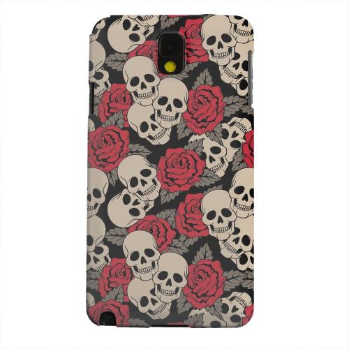 Geeks Designer Line (GDL) Samsung Galaxy Note 3 Matte Hard Back Cover - Rose Skulls Geeks Designer Line (GDL) Samsung Galaxy Note 3 Matte Hard Back Cover - Rose Skulls