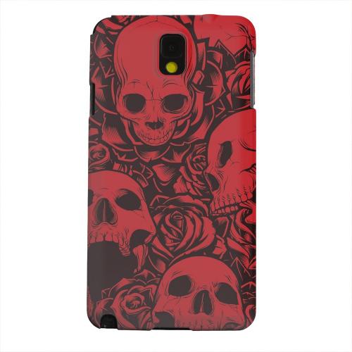 Geeks Designer Line (GDL) Samsung Galaxy Note 3 Matte Hard Back Cover - Skulls Rose Red/ Black Geeks Designer Line (GDL) Samsung Galaxy Note 3 Matte Hard Back Cover - Skulls Rose Red/ Black