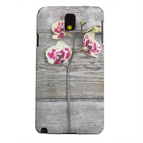 Geeks Designer Line (GDL) Samsung Galaxy Note 3 Matte Hard Back Cover - Orchid on Wood Geeks Designer Line (GDL) Samsung Galaxy Note 3 Matte Hard Back Cover - Orchid on Wood