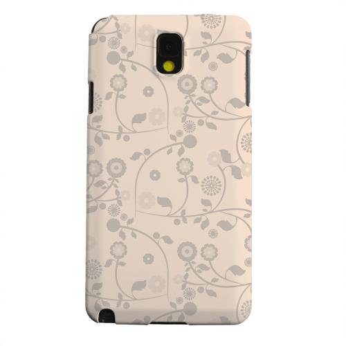 Geeks Designer Line (GDL) Samsung Galaxy Note 3 Matte Hard Back Cover - Floral 2 Linen
