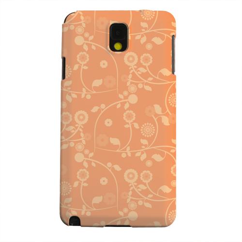 Geeks Designer Line (GDL) Samsung Galaxy Note 3 Matte Hard Back Cover - Floral 2 Nectarine