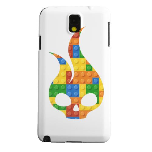 Geeks Designer Line (GDL) Samsung Galaxy Note 3 Matte Hard Back Cover - Blocks Flameskull