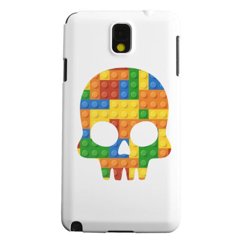 Geeks Designer Line (GDL) Samsung Galaxy Note 3 Matte Hard Back Cover - Blocks Skull