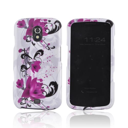 Samsung Galaxy Nexus Hard Case - Pink Flowers on White