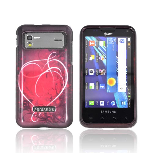 Samsung Captivate Glide i927 Hard Case - Red Heart on Stars