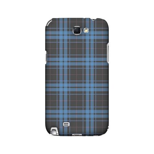 Blue/ Gray/ Pink Plaid - Geeks Designer Line Checker Series Hard Case for Samsung Galaxy Note 2