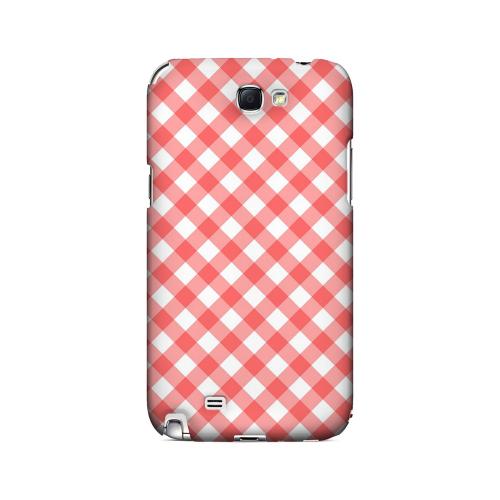 Light Red Plaid - Geeks Designer Line Checker Series Hard Case for Samsung Galaxy Note 2 Light Red Plaid - Geeks Designer Line Checker Series Hard Case for Samsung Galaxy Note 2