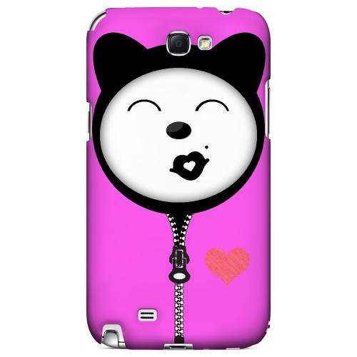 Kissycat - Geeks Designer Line Hoodie Kitty Series Hard Case for Samsung Galaxy Note 2