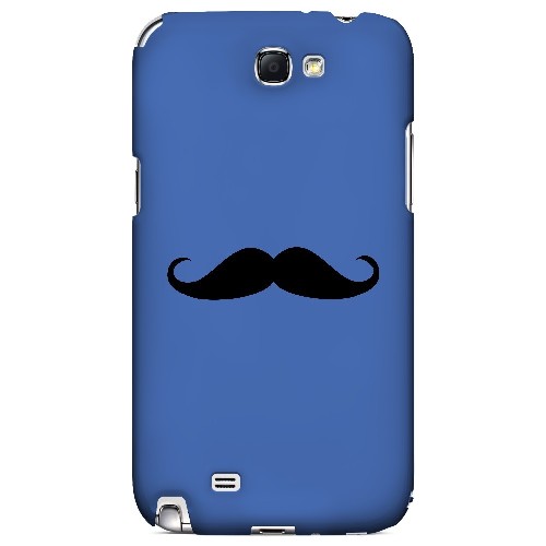 Mustache Blue - Geeks Designer Line Humor Series Hard Case for Samsung Galaxy Note 2