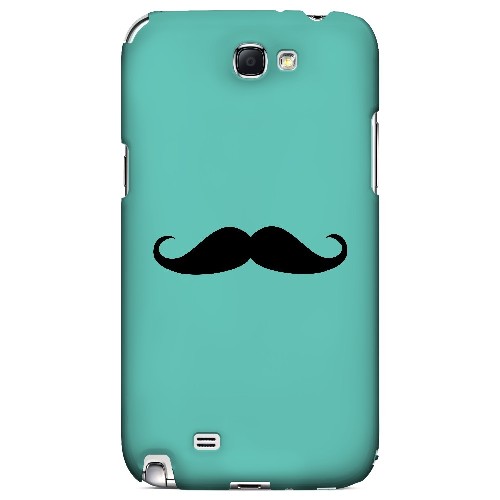 Mustache Teal - Geeks Designer Line Humor Series Hard Case for Samsung Galaxy Note 2