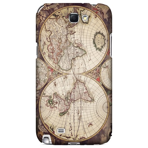 Terrarum Orbis - Geeks Designer Line Map Series Hard Case for Samsung Galaxy Note 2