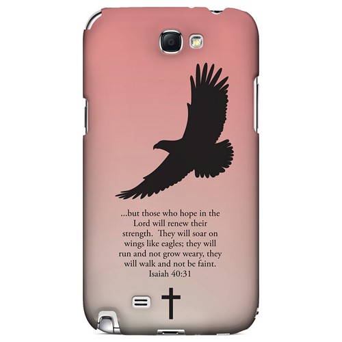 Isaiah 40:31 - Wisp Pink - Geeks Designer Line Bible Series Hard Case for Samsung Galaxy Note 2 Isaiah 40:31 - Wisp Pink - Geeks Designer Line Bible Series Hard Case for Samsung Galaxy Note 2