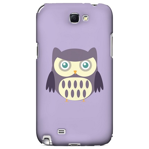 Chubby Purple Owl - Geeks Designer Line Owl Series Hard Case for Samsung Galaxy Note 2 Chubby Purple Owl - Geeks Designer Line Owl Series Hard Case for Samsung Galaxy Note 2