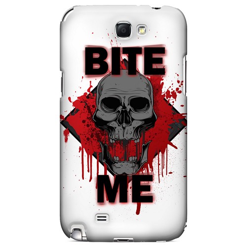 Bite Me on White - Geeks Designer Line Apocalyptic Series Hard Case for Samsung Galaxy Note 2 Bite Me on White - Geeks Designer Line Apocalyptic Series Hard Case for Samsung Galaxy Note 2