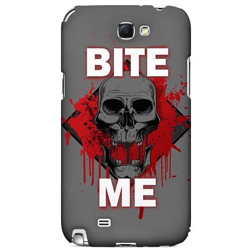 Bite Me on Gray - Geeks Designer Line Apocalyptic Series Hard Case for Samsung Galaxy Note 2 Bite Me on Gray - Geeks Designer Line Apocalyptic Series Hard Case for Samsung Galaxy Note 2