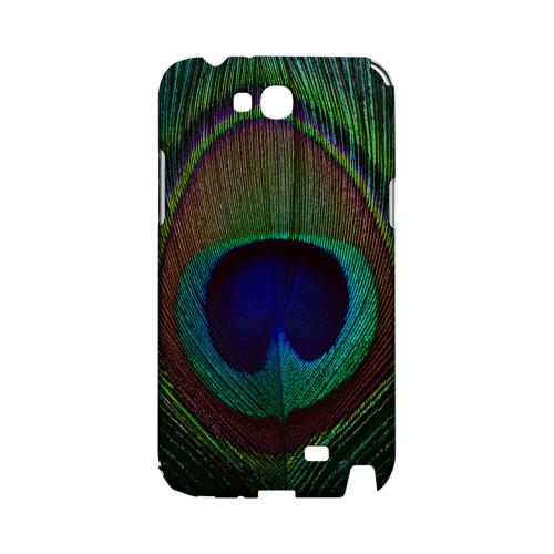 Colorful Peacock Feather Geeks Designer Line Animal Print Series Slim Hard Back Cover for Samsung Galaxy Note 2