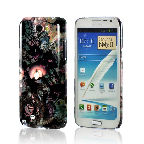 Lacy Flowers Asian Print Series Slim Hard Case for Samsung Galaxy Note 2 Geeks Designer Line
