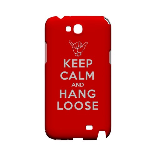 Red Hang Loose Geeks Designer Line Keep Calm Series Slim Hard Case for Samsung Galaxy Note 2