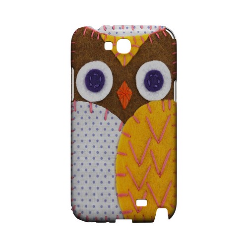 Brown/ Orange Owl Geek Nation Program Exclusive Jodie Rackley Series Hard Case for Samsung Galaxy Note 2