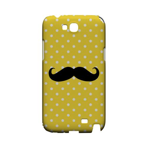 Stache on Yellow Geeks Designer Line Polka Dot Series Slim Hard Case for Samsung Galaxy Note 2