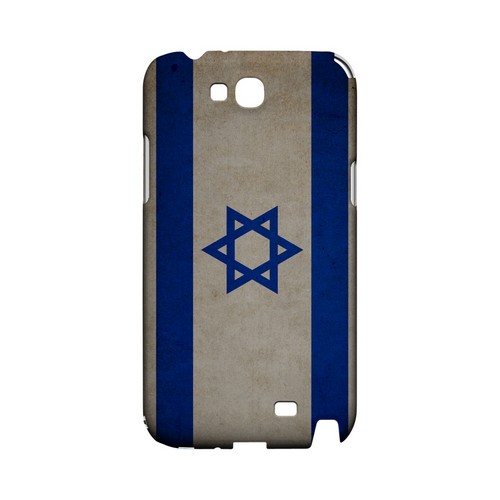 Grunge Israel Geeks Designer Line Flag Series Slim Hard Case for Samsung Galaxy Note 2