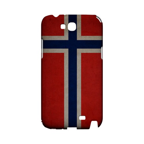 Grunge Norway Geeks Designer Line Flag Series Slim Hard Case for Samsung Galaxy Note 2