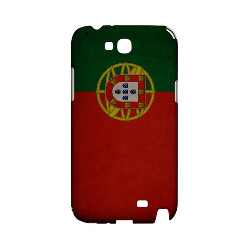 Grunge Portugal Geeks Designer Line Flag Series Slim Hard Case for Samsung Galaxy Note 2