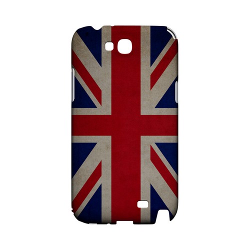 Grunge United Kingdom Geeks Designer Line Flag Series Slim Hard Case for Samsung Galaxy Note 2