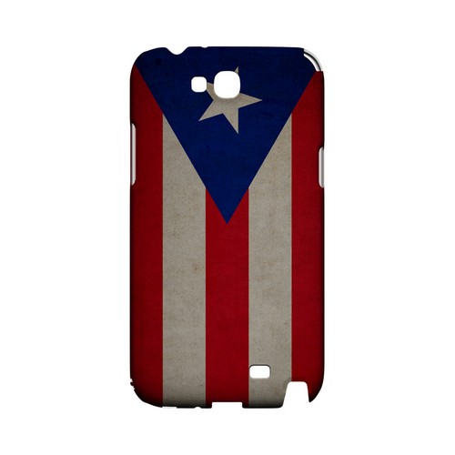 Grunge Puerto Rico Geeks Designer Line Flag Series Slim Hard Case for Samsung Galaxy Note 2