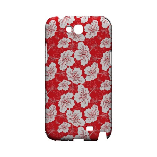 White Hibiscus on Red - Geeks Designer Line Floral Series Hard Case for Samsung Galaxy Note 2 White Hibiscus on Red - Geeks Designer Line Floral Series Hard Case for Samsung Galaxy Note 2