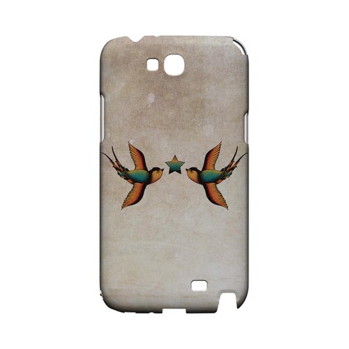 Dual Swallow Star - Geeks Designer Line Tattoo Series Hard Case for Samsung Galaxy Note 2 Dual Swallow Star - Geeks Designer Line Tattoo Series Hard Case for Samsung Galaxy Note 2