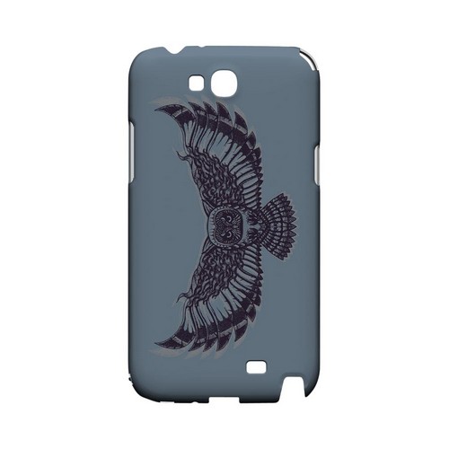 Flying Owl Blue/ Gray - Geeks Designer Line Tattoo Series Hard Case for Samsung Galaxy Note 2 Flying Owl Blue/ Gray - Geeks Designer Line Tattoo Series Hard Case for Samsung Galaxy Note 2