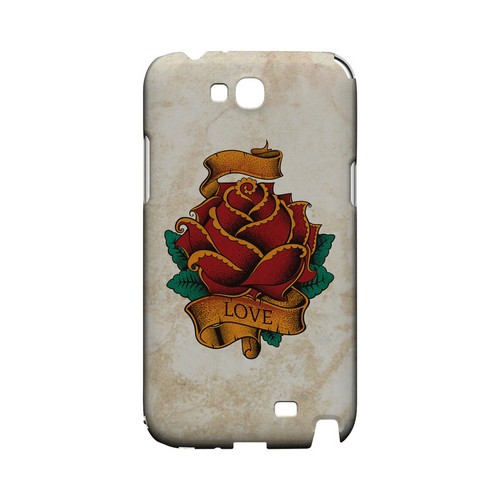 Love Rose - Geeks Designer Line Tattoo Series Hard Case for Samsung Galaxy Note 2 Love Rose - Geeks Designer Line Tattoo Series Hard Case for Samsung Galaxy Note 2