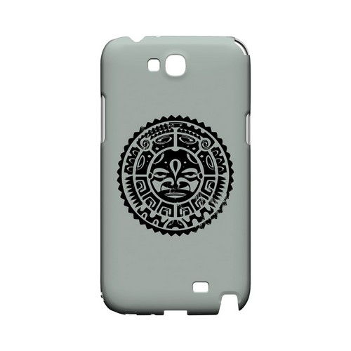 Polynesian Face on Gray - Geeks Designer Line Tattoo Series Hard Case for Samsung Galaxy Note 2 Polynesian Face on Gray - Geeks Designer Line Tattoo Series Hard Case for Samsung Galaxy Note 2