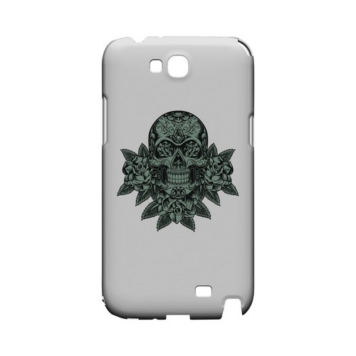 Skull Roses Aqua - Geeks Designer Line Tattoo Series Hard Case for Samsung Galaxy Note 2