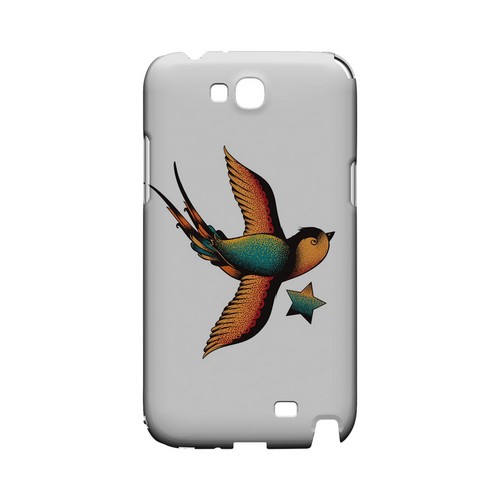 Swallow Star on White - Geeks Designer Line Tattoo Series Hard Case for Samsung Galaxy Note 2 Swallow Star on White - Geeks Designer Line Tattoo Series Hard Case for Samsung Galaxy Note 2